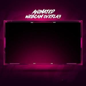 Overlay animato pulito per webcam: modello di overlay per streaming Twitch