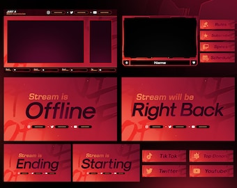 Venus Stream Overlay Pack // Clean and Minimal Stream Overlay Pack for Streamers