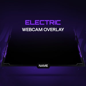Animated Electric Webcam Overlay / Twitch Electric Webcam Frame Animated /Facecam Animated/Electric Webcam Overlay image 7