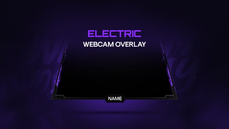 Animated Electric Webcam Overlay / Twitch Electric Webcam Frame Animated /Facecam Animated/Electric Webcam Overlay image 7