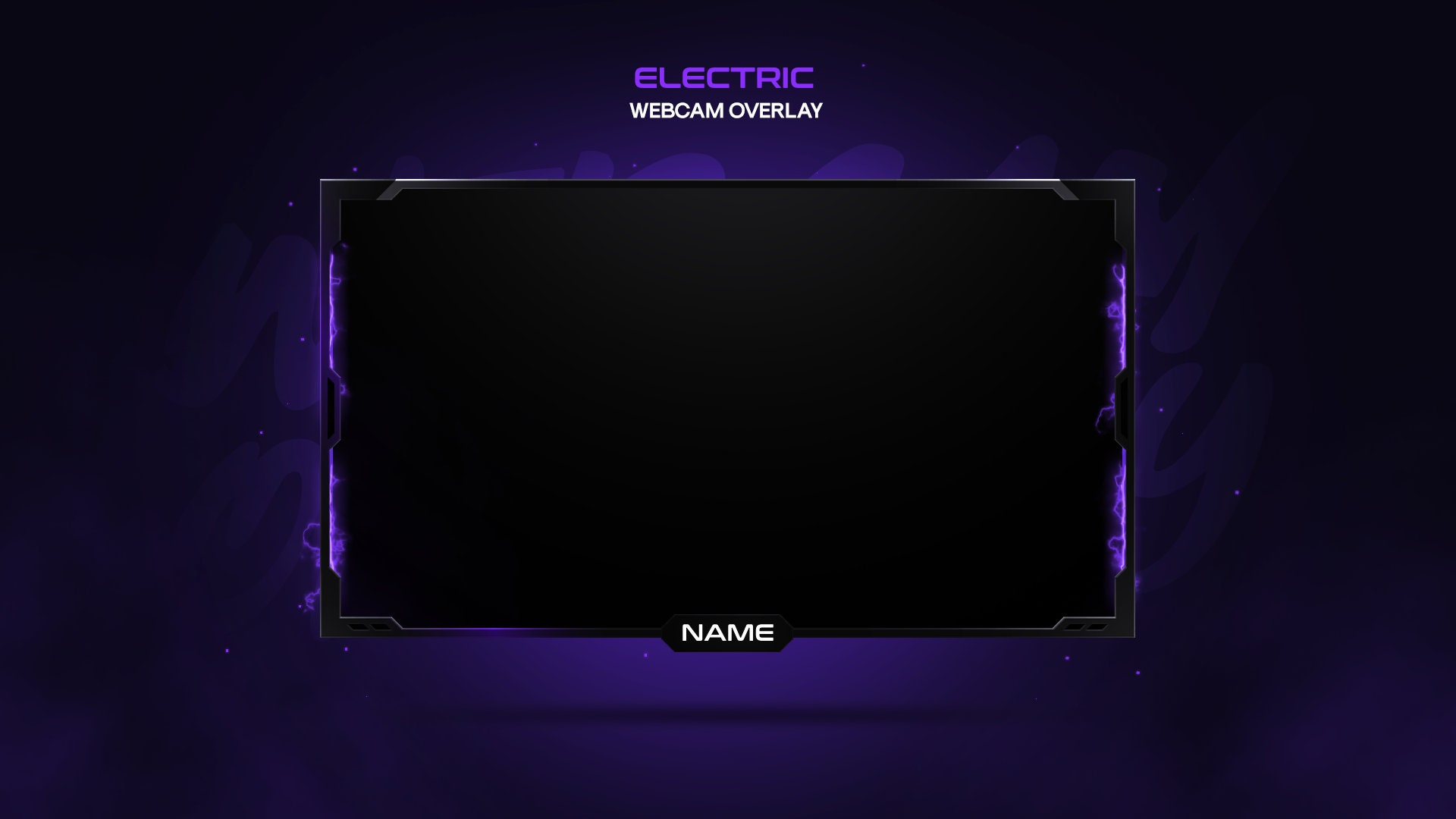 Animated Electric Webcam Overlay Twitch Electric Webcam Frame Animated Electric Webcam Overlay Twitch Electric Webcam Frame