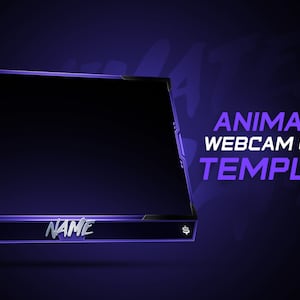 Clean Twitch Overlay Animated Webcam Overlay/Twitch Stream Overlays/Facecam Overlay/Facecam Animated image 5