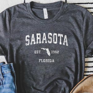 Sarasota Florida Shirt, Sarasota FL Shirt, Sarasota Beach Tee, Florida State Gift, Florida Travel Shirt, Family Vacation, Sarasota Hoodie
