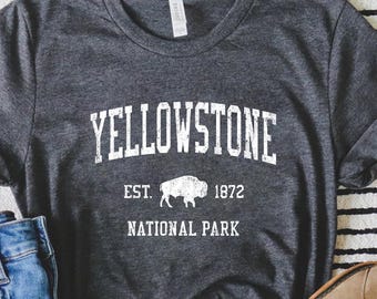 Yellowstone Shirt, National Park Shirt, Nature Lover Gift, Mountain Shirt, Outdoor Adventure, Hiking Shirt, Camping Tee, Yellowstone Gift