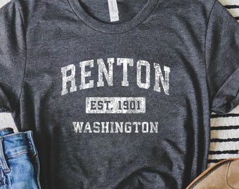 Renton Washington Shirt, Renton WA Shirt, Washington State, Renton Sweatshirt, Washington Gift, Washington Vacation Tee, Washington Trip