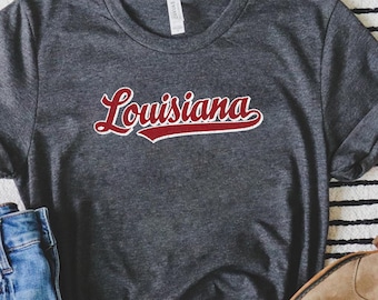 Louisiana Shirt, Louisiana State, Louisiana Trip, Louisiana Travel, Louisiana Gift, Louisiana Vacation, Mardi Gras, New Orleans Tee, College
