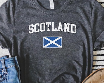 Tennessee Baseball Shirt, Scotland Flag Shirt, Scottish Flag Tee, Scotland Pride, Scotland Gift, United Kingdom Tee, Gift For Men, Women