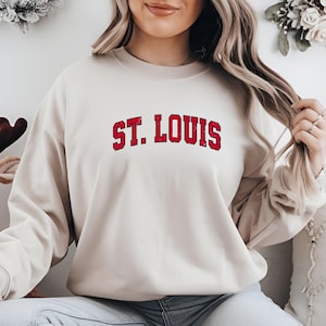 St. Louis Sweatshirt, University Shirt, College Hoodie, Game Day Shirt, St. Louis Gift, St. Louis Shirt, Gift For Men, Women