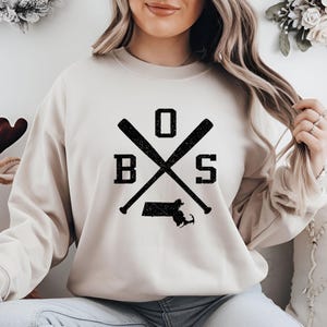 Boston Baseball Shirt, Boston Sweatshirt, Baseball Fan Gift, Baseball Team Shirt, Baseball Game Day,  Boston Gift, Game Day Tee, Baseball