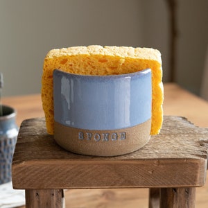 Slotted Sponge Holder Stoneware Ceramic Kitchen Accessories New Home Gift Storage Organization Handmade Pottery Soap Holder | MADE TO ORDER
