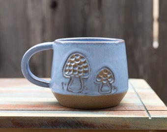 Mushroom Mug Ceramic Mug Mushroom Coffee Mug Cottagecore Mug 16oz Handmade Housewarming Gift For Her Mushroom Decor Handmade | MADE TO ORDER