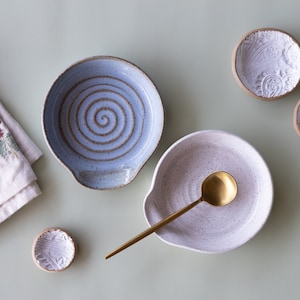 Kitchen Spoon Rest Ceramic Cooking Gift Personalized Kitchen Organization Kitchen Tool Pottery Spoon Holder New Home Gift | MADE TO ORDER