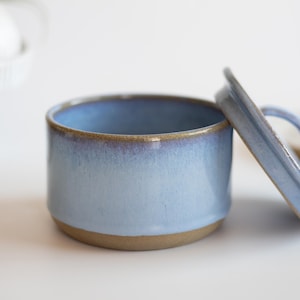 Ceramic Sugar Jar With Lid Personalized Kitchen Decor Large Ceramic Salt Bowl Storage Wedding Gift For Her New Home Gift | MADE TO ORDER