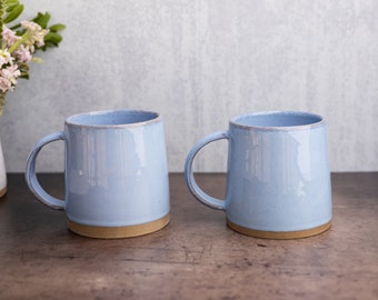 20oz Ceramic Mug Large Mug Kitchen Decor Tall Mug Mid Modern Coffee Mug Gift Set Handmade Housewarming Gift For Her 5 Sizes | MADE TO ORDER