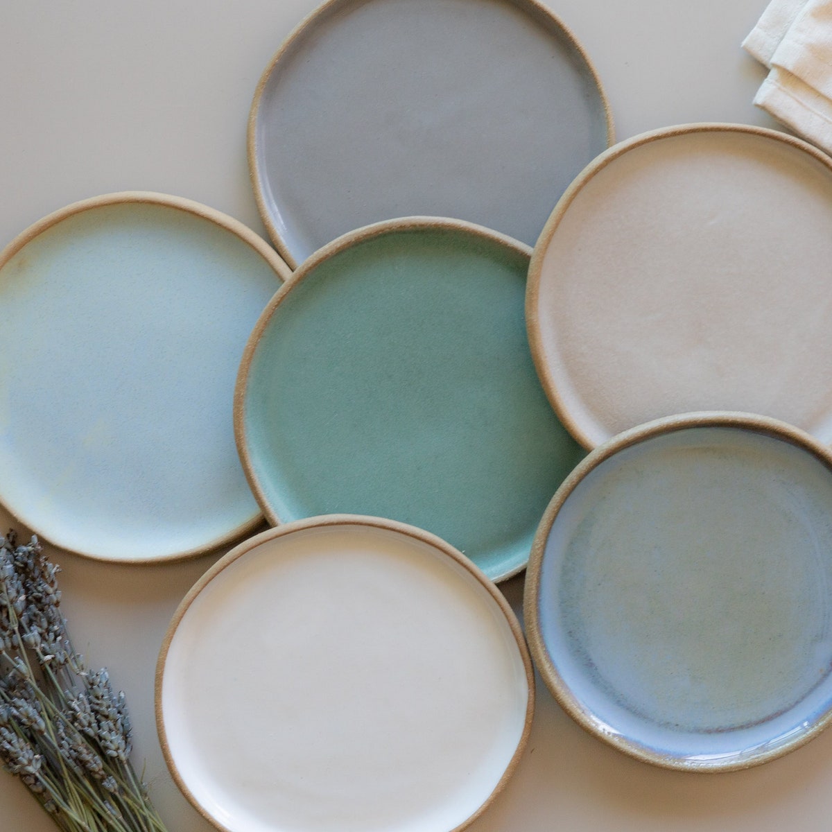 Appetizer Plates Ceramic Kitchenware Dinnerware 6" Dessert Plate Wedding Gift for Her Handmade Tableware Minimalist Pottery | MADE TO ORDER - Etsy