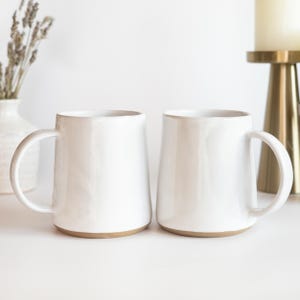 20oz Ceramic Mug Large Mug Kitchen Decor Tall Mug Mid Modern Coffee Mug Gift Set Handmade Housewarming Gift For Her 5 Sizes | MADE TO ORDER