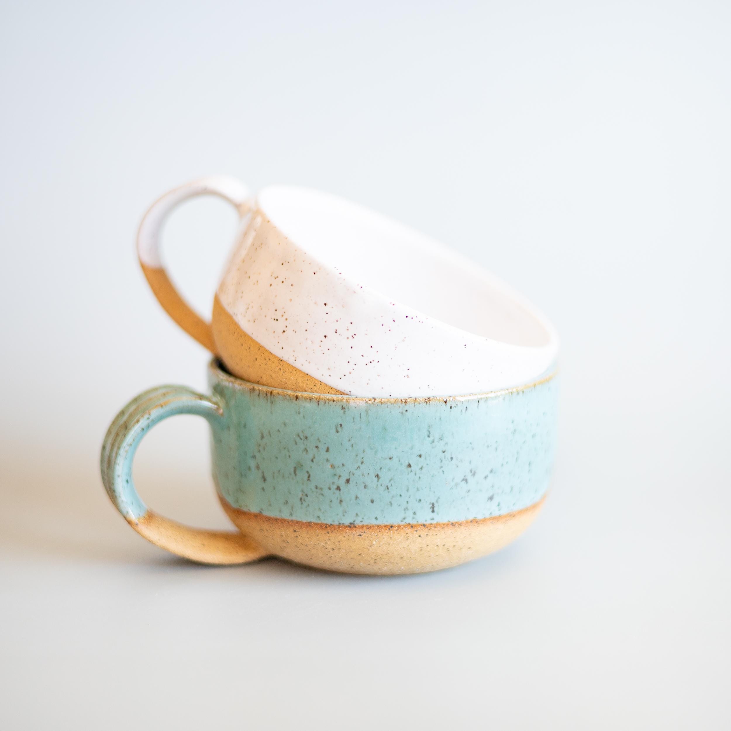 8 Oz Stoneware Mugs - Etsy
