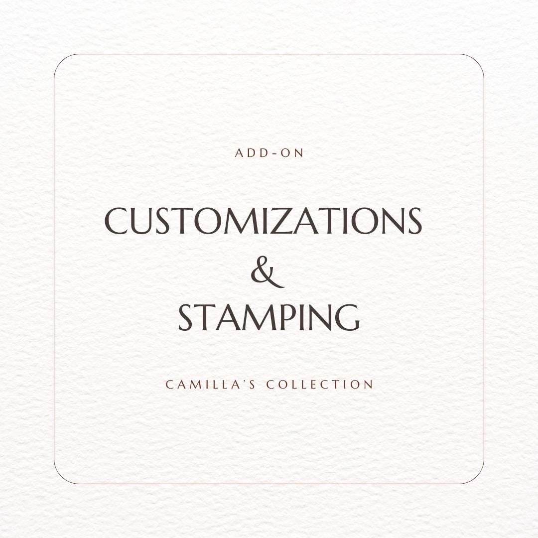 Customizations & Stamping | Personalize Names and Dates | Glazing ...
