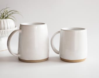 20oz Ceramic Mug Large Mug Kitchen Decor Tall Mug Mid Modern Coffee Mug Gift Set Handmade Housewarming Gift For Her 5 Sizes | MADE TO ORDER