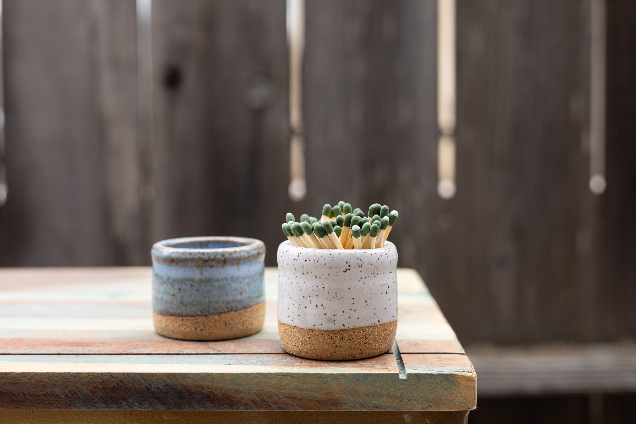 Ceramic Matchstick Holder Small Gift Toothpick Home Decor Hand Thrown Cottagecore Housewarming For Her | Made To Order