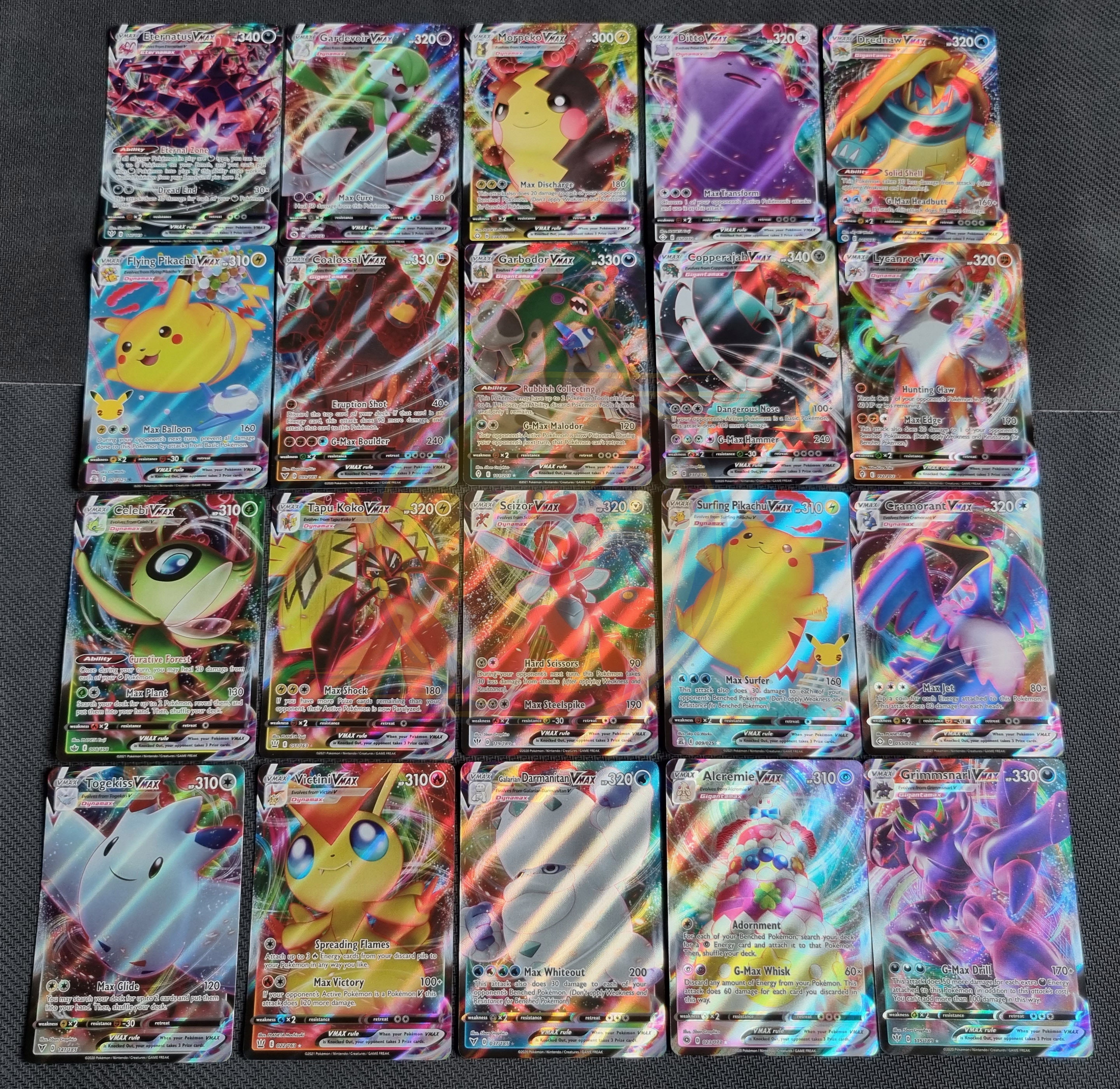 200 Pokemon Cards Bulk Lot Bundle | 1x Ultra Rare VMAX | 24x Mix