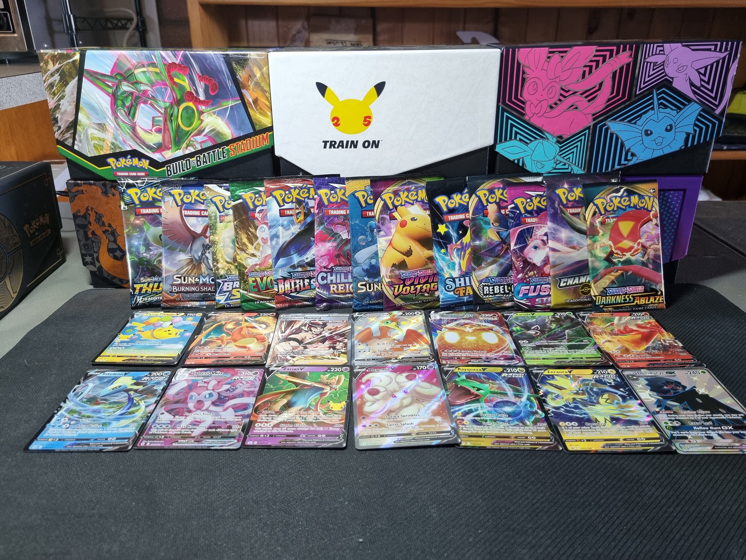 Pokemon Cards Booster Bundle 1x Booster Pack & 1x Ultra Rare V/VMAX - Etsy