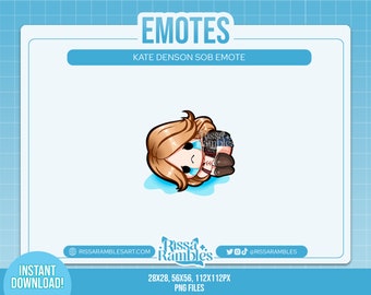 DBD Kate Emotes for Twitch, Discord | Cry Emote | Dead by Daylight, Twitch Emotes | Discord Emojis | Custom Twitch Emotes