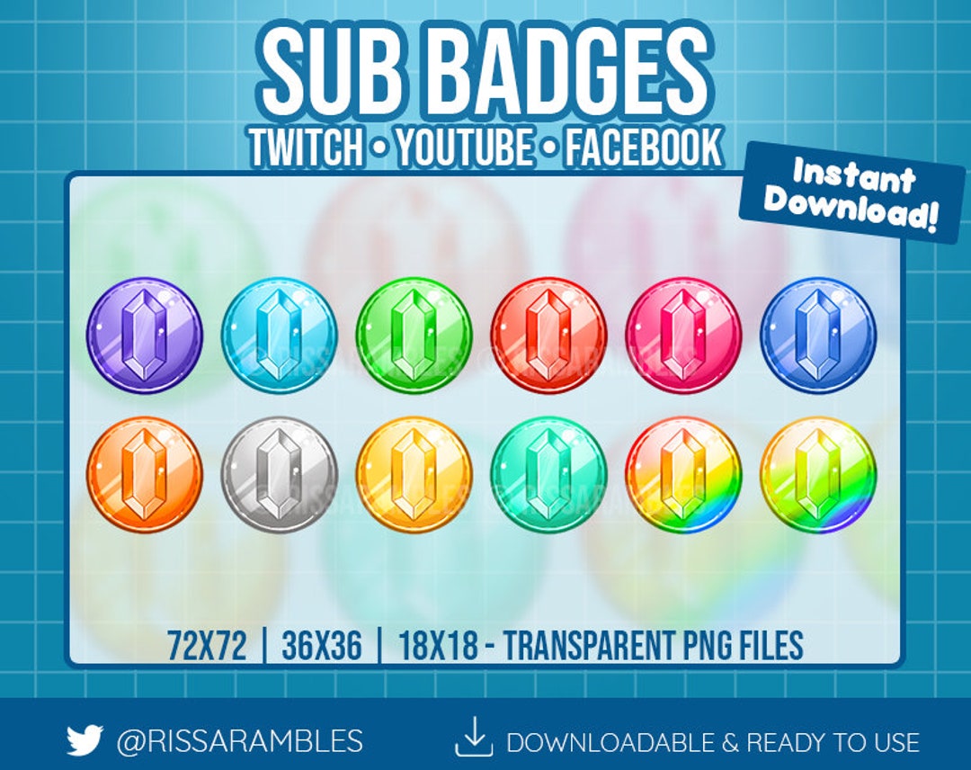 Create custom sub badges or channel points for kick twitch by