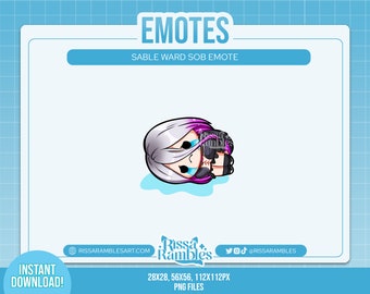 Sable Emotes for Twitch, Discord DBD | Cry Emote | Dead by Daylight, Twitch Emotes | Discord Emojis | Custom Twitch Emotes