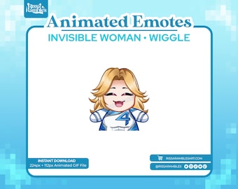 Sue Storm Animated Emotes: Invisible Woman Wiggle (Digital Download)