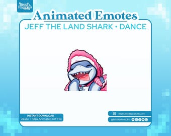 Gesto animado de delfín Jeff el tiburón / Gestos de Twitch / Gestos animados de Twitch / Gestos de tiburón