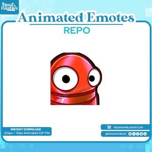 Repo Side Eye Animated Emote: Twitch/Discord (Digital Download)