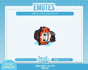 DBD Mikaela Emotes for Twitch, Discord | Cry Emote | Dead by Daylight, Twitch Emotes | Discord Emojis | Custom Twitch Emotes