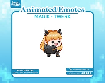 Magik Twerk Animated Emote: Custom Twitch/Discord Emotes (Digital Download)