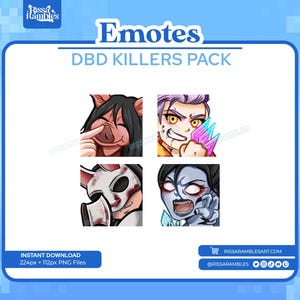 DBD Emotes | Dead by Daylight Emotes | Twitch Emotes DBD | Discord Emotes