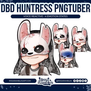 Huntress DBD PNGtuber Model: Premade VTuber Twitch Asset (Digital Download)