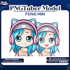 Feng DBD PNGtuber Model: Premade VTuber Twitch Asset (Digital Download)