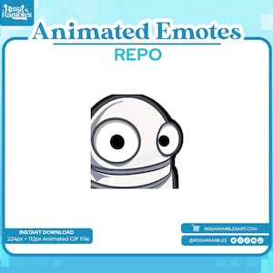 Repo Side Eye Animated Emote for Twitch/Discord (Digital Download)