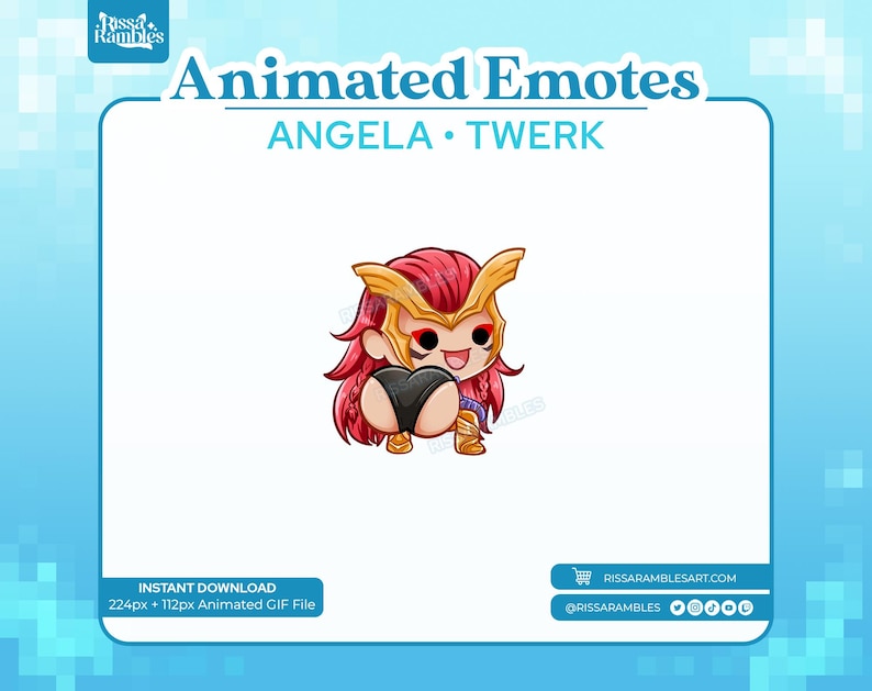 Angela Marvel Rivals Emotes | Animated Emotes | Twerk Emote | Custom ...
