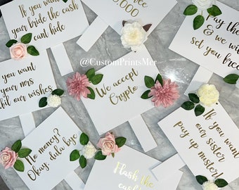 GATE SIGNS Groom/bride Side - Etsy UK