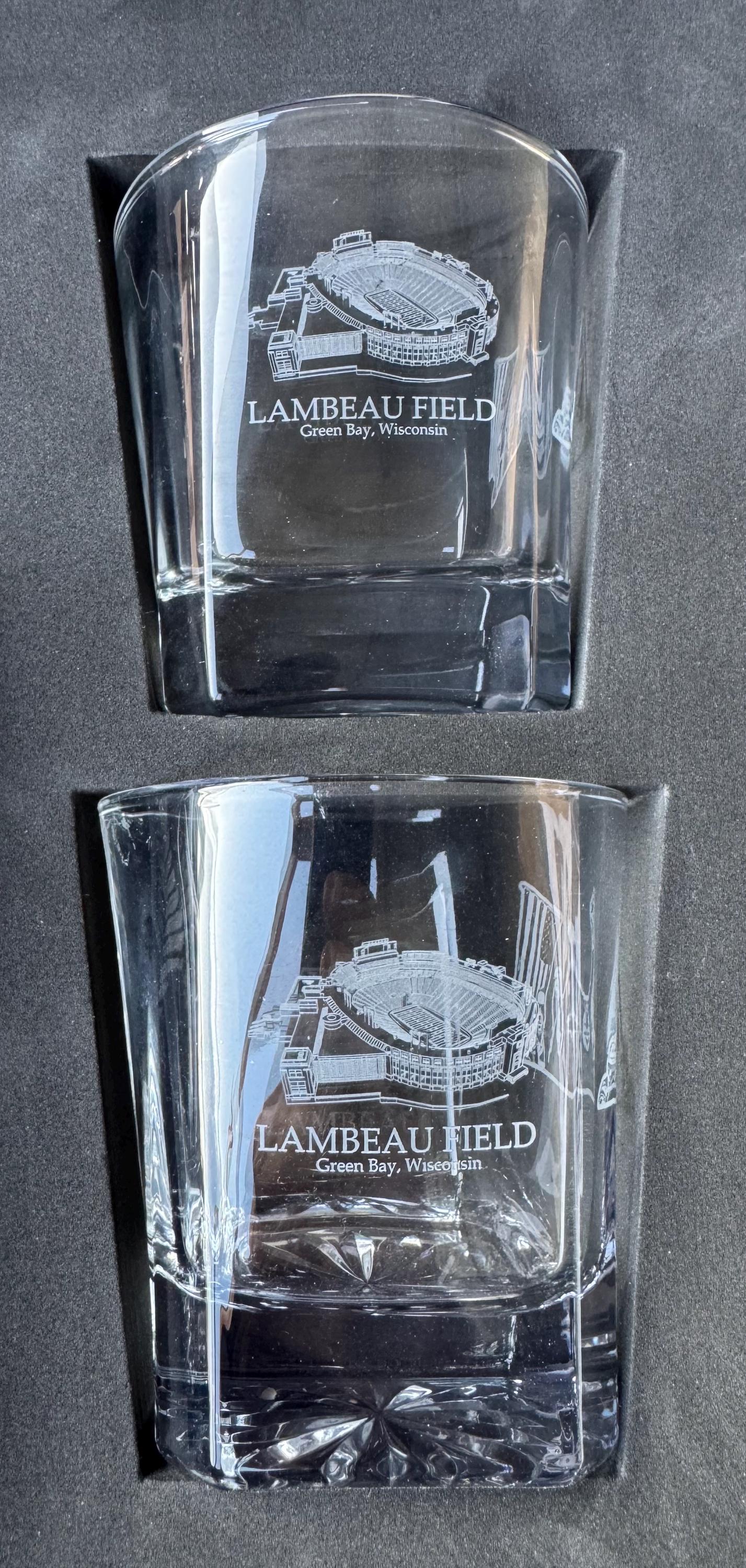 Green Bay Packers: Lambeau Field Whiskey Decanter Set With 2 or 4 ...
