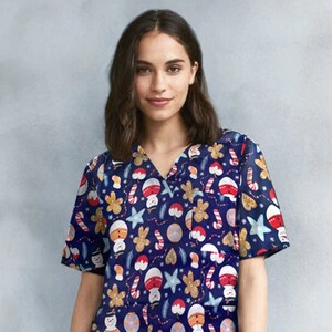 christmas scrub shirts australia