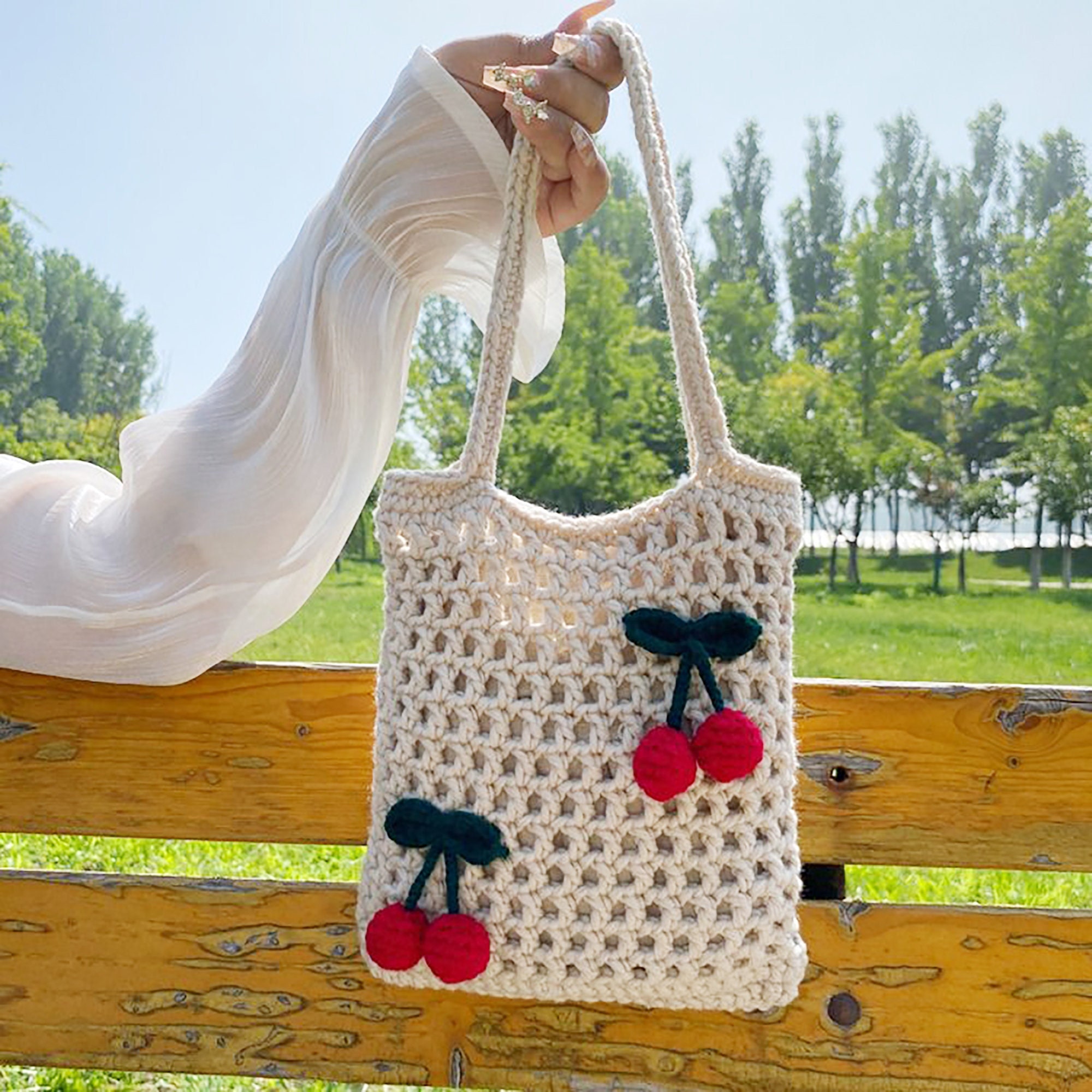 Hand Woven Yarn/Fabric Handbag 6568