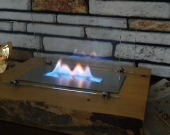Esstisch Dekor,Feuerstelle,Feuerstelle aus Holz,Schreibtisch Feuerstelle,Schreibtisch Feuerstelle,Neues Zuhause Geschenk,Dekor und Ambiente,