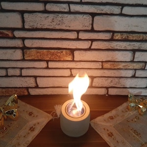 Dining Table Decor,Fire Pit,wooden fire pit,desktop Fire Pit,desktop Fire Pit,New Home Gift,Decor and Ambiance,concrete fireplace,