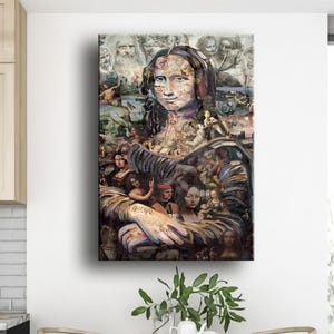 Mona Lisa Glass Art  Famous Artwork Wall Decor | Classic Renaissance Art