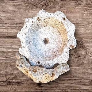 N22005-Handmade Star Shaped Hypertufa Flowerpots - Lightweight Natural Stone