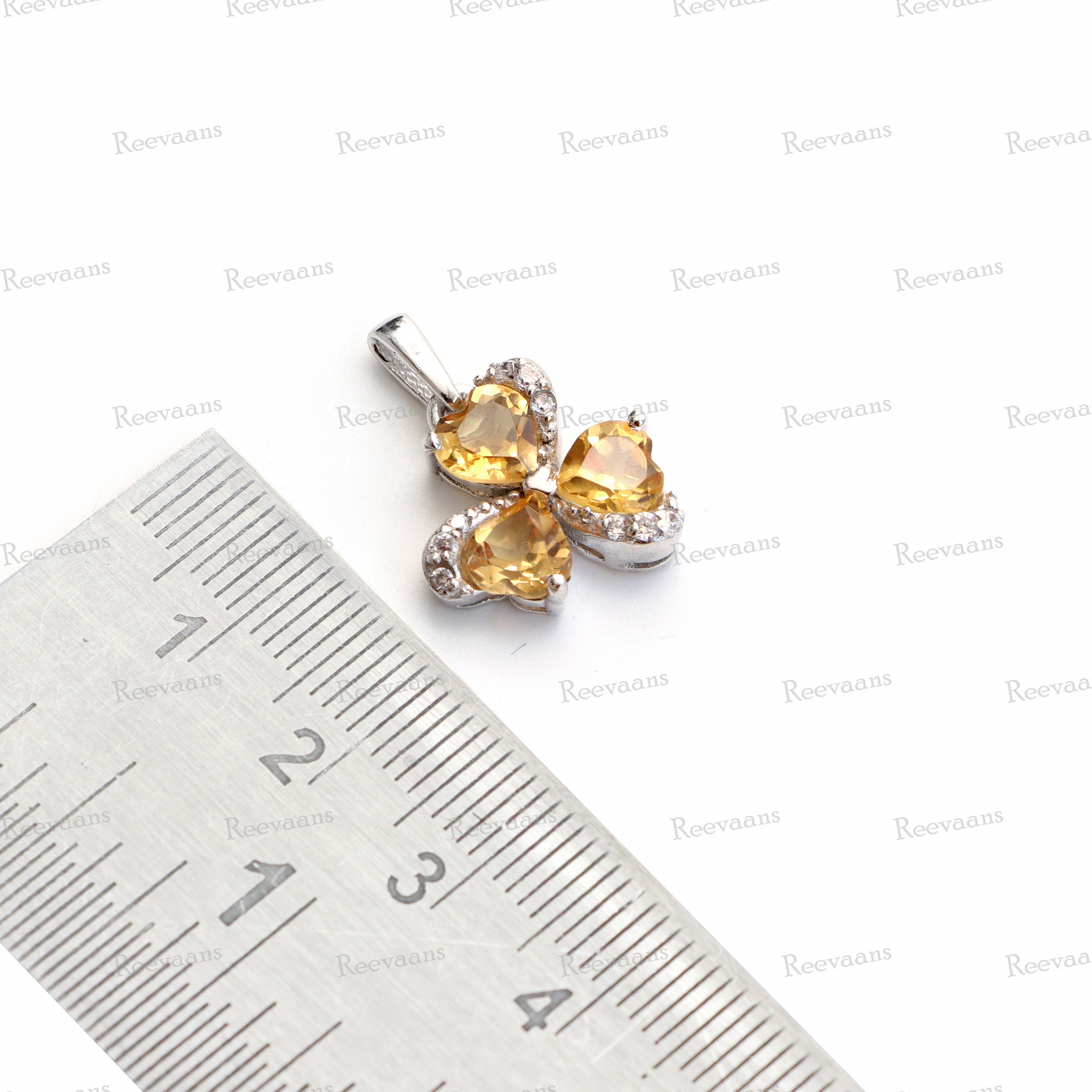 Ciondolo Citrino Naturale In Argento - Dimora Degli Angeli Gioielli