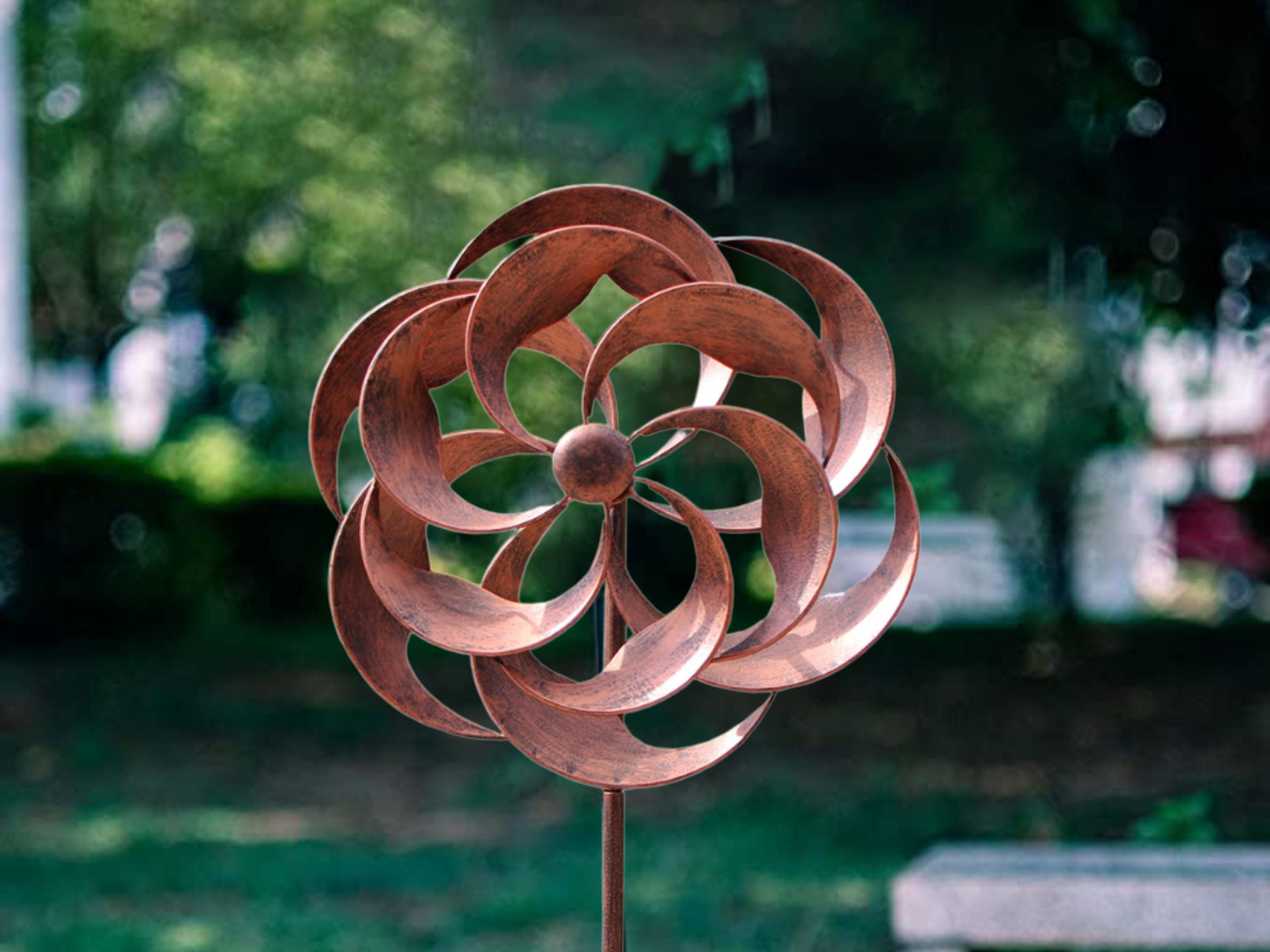 Rustic Wind Spinner Metal Yard Art Garden Decoration Etsy