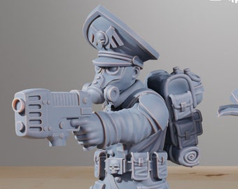 GrimGuard Schützen-Infanterie Ergänzung 12K | 16K UHD von StationForge Miniatures - Grimdark | Deutsch | Death Abteilung | Verteidigung | Söldner | Baumeister